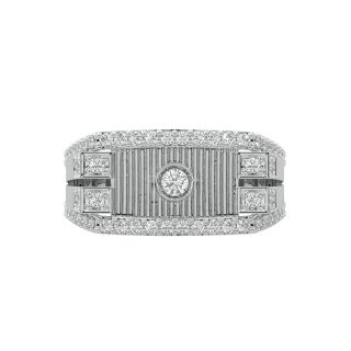 Sandra Round Diamond Ring For Men